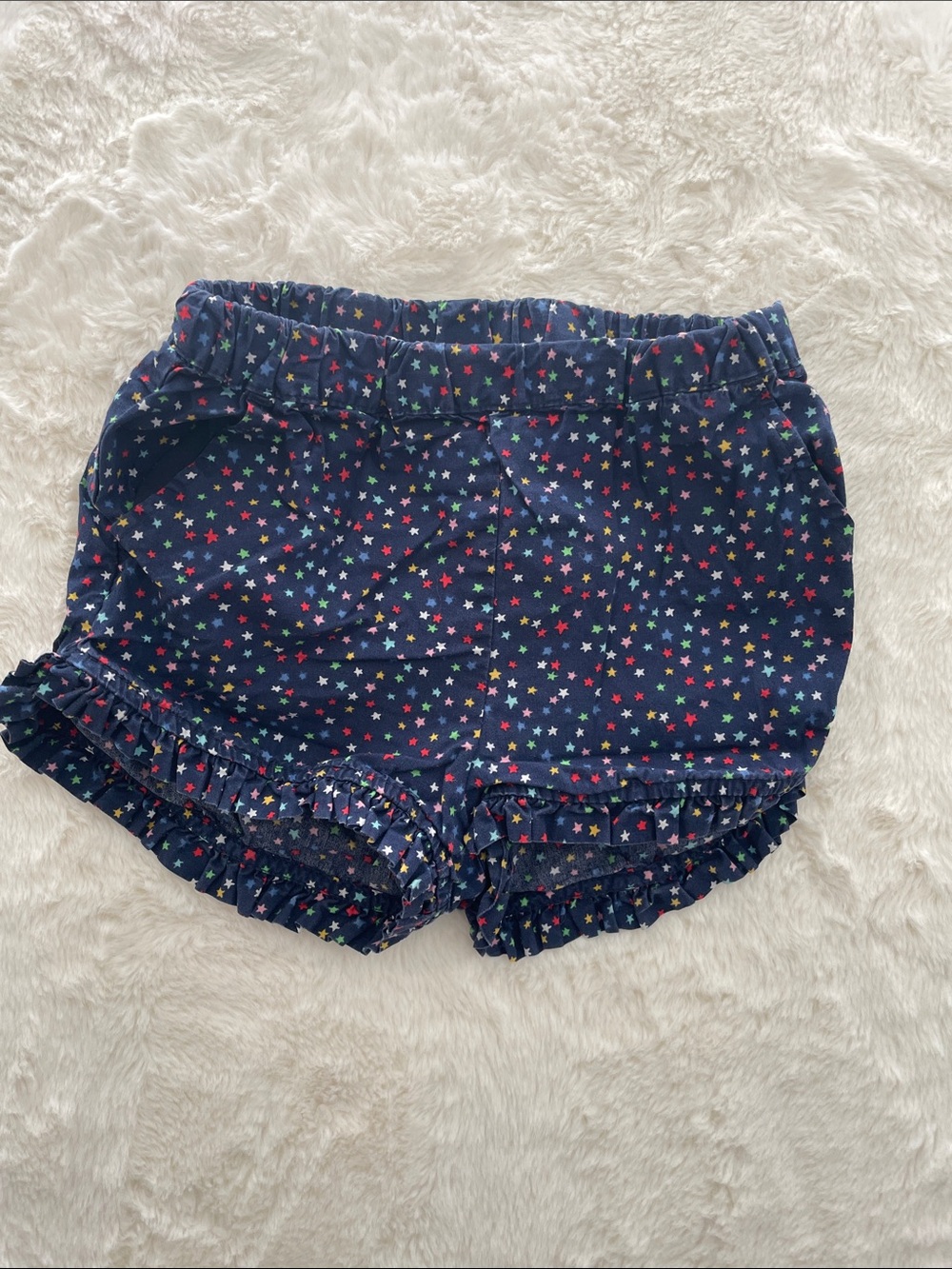 SALE! GAP kids Navy Star Ruffle Baby Shorts Size 3T